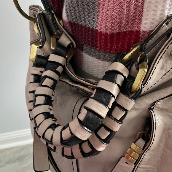 or Yany large leather taupe crossbody bag. - Picture 4 of 13